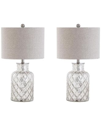 Jonathan Y Designs Jonathan Y 24.5In Set Of 2 Alvord Led Glass Table Lamps