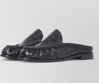 Saint Laurent le loafer mule eel skin shoe