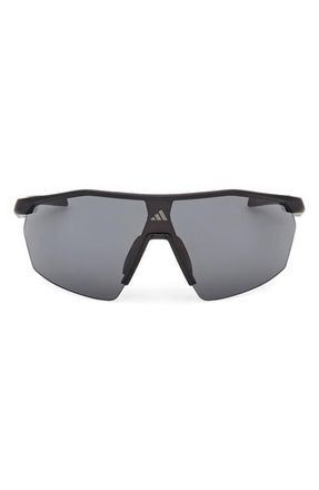 adidas Shield Sunglasses in Matte Black /Smoke at Nordstrom