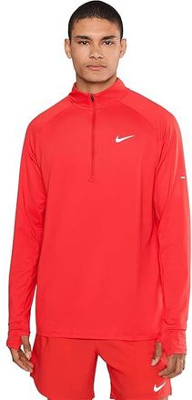 Nike Stride Dri-FIT 1/4-Zip Running Top Mens Workout Light Crimson/Reflective Silver : 2XL, Polyester/Spandex