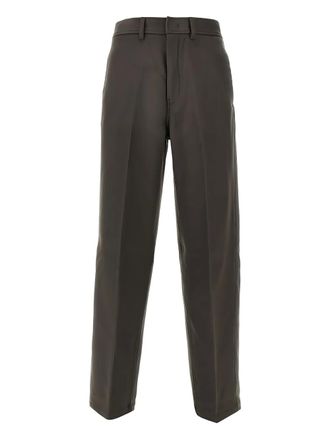 Emporio Armani pressed-crease trousers - men - Wool/Cashmere - 48 - Grey