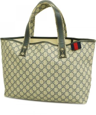 Gucci Navy Pvc Tote Bag (Pre-Owned)