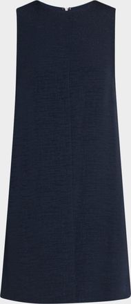 Emporio Armani Sleeveless Front-Slit Tunic Mini Dress