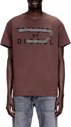 Diesel T-Norm Cotton Graphic T-Shirt in Coffee at Nordstrom, Size Medium