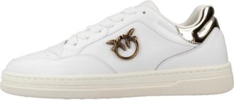 Pinko Mandy 11 Sneaker - Dames - Sneakers - Wit - 39 EU - Leer - Schoenen