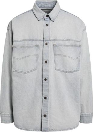 Balenciaga Denim overhemd met lange mouwen - Heren - Spijkeroverhemden - Blauw - S - Denim - Overhemden