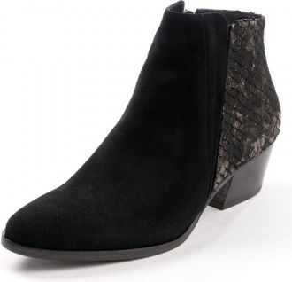 Elia B Womens Urban Ankle Boot in Black Suede - Size UK 6
