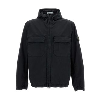 Stone Island Full-zip Jacket - male - Stone Island - Light Jackets - Black - L - Jackets