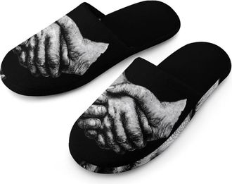 Generic Hands in Hands Mens House Slippers Slip Indoor Slipper On Shoes Warm Outdoor