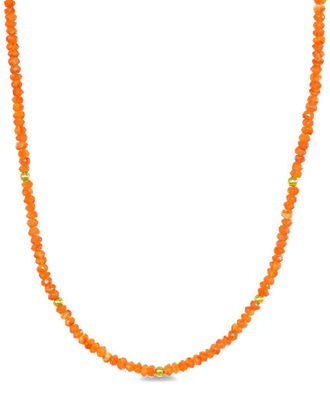 Jewelmak 14K Carnelian Necklace
