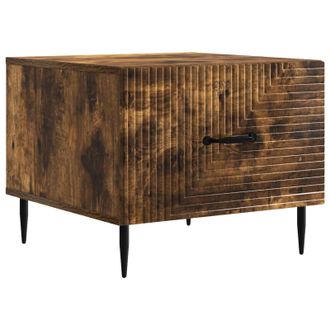vidaXL Mesa De Caf&eacute; Roble Ahumado 49 X 50 X 40 Cm Madera De Ingenier&iacute;a Vidaxl