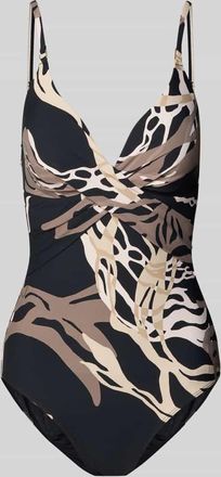 Barts Badeanzug mit V-Ausschnitt Modell Melyd in Black, Gr&ouml;&szlig;e 38