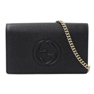 Gucci Pre-owned Cross Body Bags, female, Black, Size: ONE SIZE Pre-owned Vintage Crossbody Bag