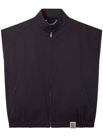 Golden Goose Boxy Silhouette Sleeveless Gilet with High Collar