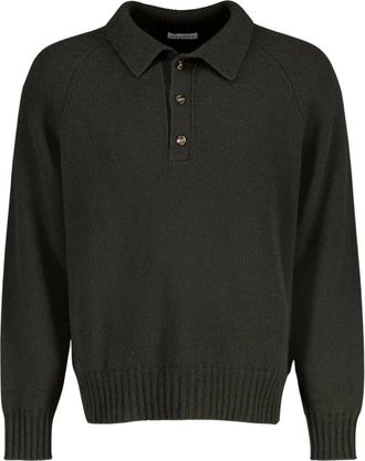 Autore Tops, Heren, Groen, 2Xl, Wol, Knit Polo Burton