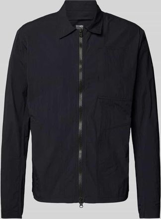 Scandinavian Edition Jacke mit Umlegekragen in Marine, Gr&ouml;&szlig;e XL