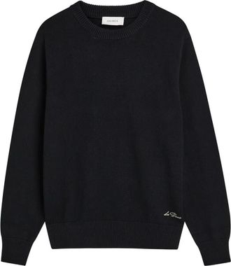 Les Deux logo-embroidered sweater - men - Cotton - S - Black