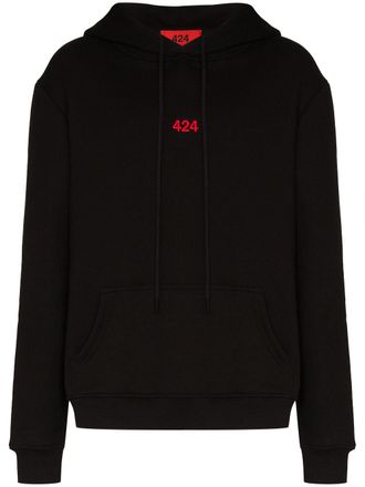424 Felpa con ricamo - Nero