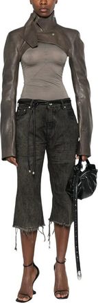 Rick Owens Grey Crew Neck Top