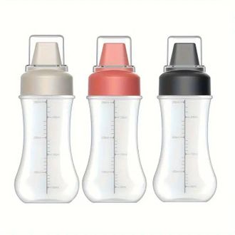 OEM Botellas Exprimibles Porosas Para Condimentos, A Prueba De Fugas, Recipiente Rellenable Para Condimentos, Dispensador Superior Para Aderezos Para Ensa