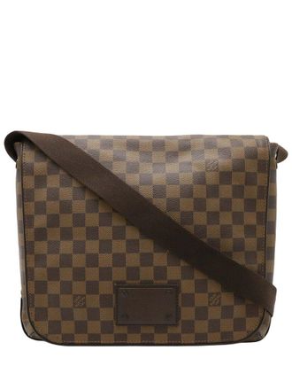 Louis Vuitton Brown Damier Ebene Brooklyn Mm (Authentic Pre-Loved)