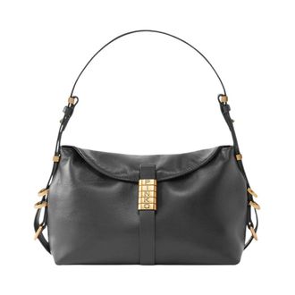 Pinko Saddle Baguette Schoudertas - Dames - Schoudertassen - Zwart - ONE Size - Leer - Tassen