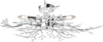 Globo Lighting Plaf&oacute;n - Flash - Cromo - Metal - &Oslash; 71cm - E14 - 68541-5 - Globo