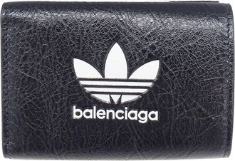 Balenciaga Black Leather Wallet (Tri-Fold) (Pre-Owned)