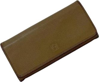 Loewe Pre-owned Lederen Portemonnee - unisex - Vintage Accessoires - Beige - ONE Size - Leer - Vintage