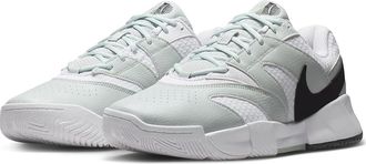 Nike Court Lite 4 Mens Shoes White/Black/Light Silver/Steam : 12.5 D - Medium, Faux Leather