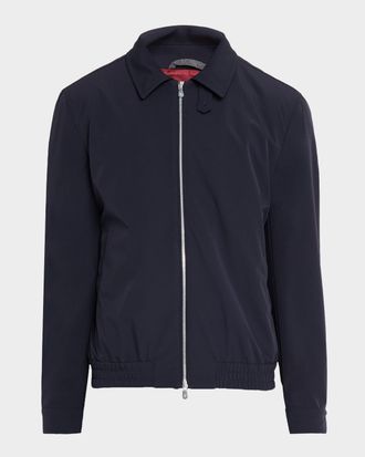 Brunello Cucinelli Men & apos;s Nylon Full-Zip Blouson Jacket