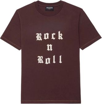 Zadig&Voltaire Burgu T-shirt Jwts 02868 - Dames - T-shirts - Rood - XS - Tops
