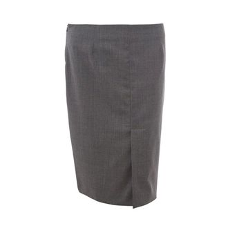Lardini Pencil Skirts, female, Gray, XS, Chic Gray Wool Pencil Skirt