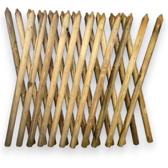 Lasa Home Lasa - Recinzione traliccio estensibile 250 cm max in legno di pino per esterno 100 cm