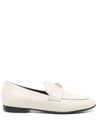 Anine Bing Corrine Loafers Bone Monogram