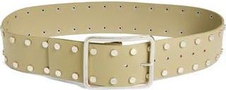 Free People Hex Stud Leather Hip Belt in Green at Nordstrom Rack, Size Medium/large