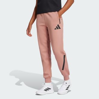 adidas Womens Z.N.E. Pants - Coral Recycled Material - Size X-Small
