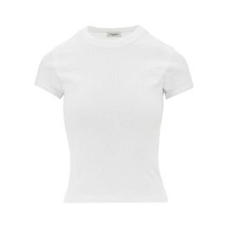 Saint Laurent Cassandre embroidery jersey T-shirt Woman M