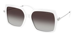 Michael Kors MK2247U QUOGUE 31008G Womens Sunglasses White Size 55