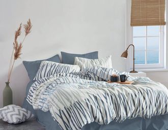 Blanc Avenue Juego de funda de edredón 200x200 cm+ 2 fa 65x65 cm 100% algodón