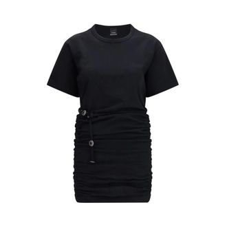 Pinko Short Dresses, female, Black, Size: S Short Jersey Dress