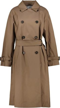 Max Mara Trenchcoats - Dames - Trenchcoats - Bruin - S - Leer - Jassen