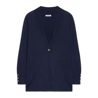 Fiorella Rubino Dames, Truien, Blauw, Maat: XL Viscose