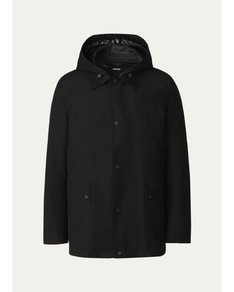 Mackage Mens Alec 3-in-1 Short Balmacaan Coat with Removable Down Liner