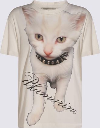 Blumarine White Cotton T-shirt