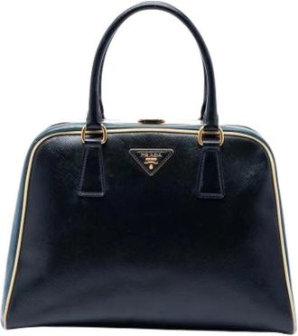 Prada Pre-owned Pyramid Handtas - Dames - Vintage Handtas - Blauw - ONE Size - Leer - Vintage