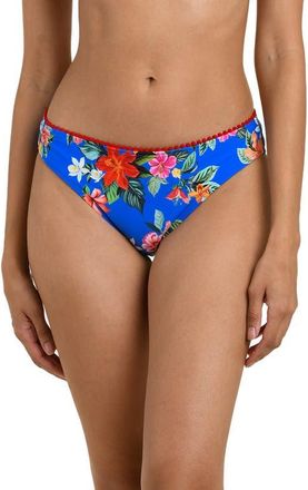 La Blanca Modern Hipster Bikini Bottoms in Blue Multi at Nordstrom, Size 14