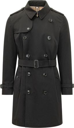 Burberry Black Double Breasted Coat