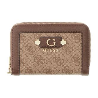 Guess Lindsey Medium Portemonnee - Dames - Portefeuilles - Beige - ONE Size - Accessoires