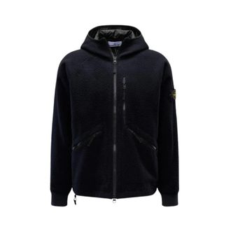 Stone Island Panno Ratinato Jacket - Heren - Winterjassen - Blauw - M - Wol - Jassen